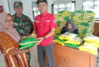 Camat Rimbo Ilir Eko Yulianto,SE saat Louncing Program GPM di Aula Kantor Camat Rimbo Ilir