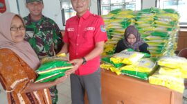 Camat Rimbo Ilir Eko Yulianto,SE saat Louncing Program GPM di Aula Kantor Camat Rimbo Ilir