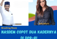 Ahmad Sahroni dan Nafa Urbach di Copot oleh Partai Nasdem dari DPR RI