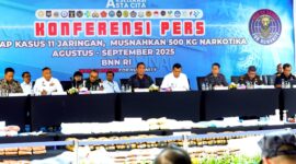 Konfrensi Pers BADAN NARKOTIKA NASIONAL RI
Doc.foto BIRO HUMAS DAN PROTOKOL BNN