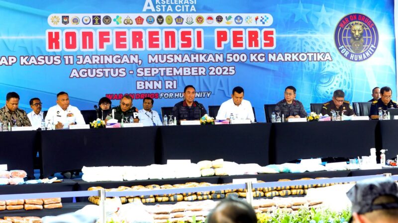 Konfrensi Pers BADAN NARKOTIKA NASIONAL RI
Doc.foto BIRO HUMAS DAN PROTOKOL BNN