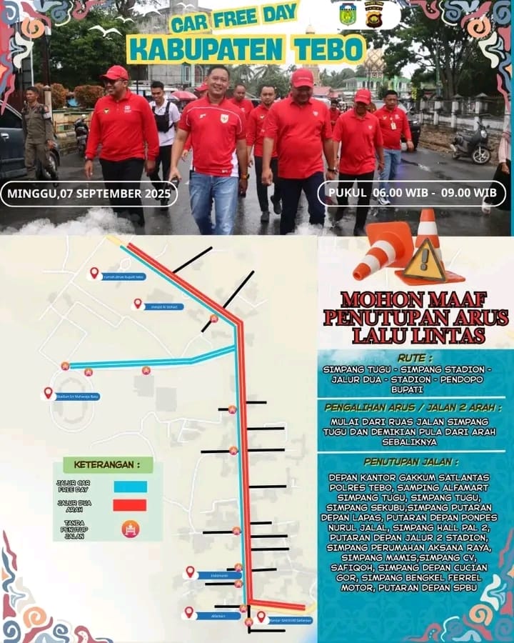 IMG-20250906-WA0067 PERDANA KABUPATEN TEBO GELAR CAR FREE DAY(CFD),TUTUP JALAN NASIONAL