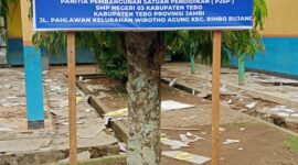 Papan Informasi Program Revitalisasi sekolah SMPN 03 Tebo.