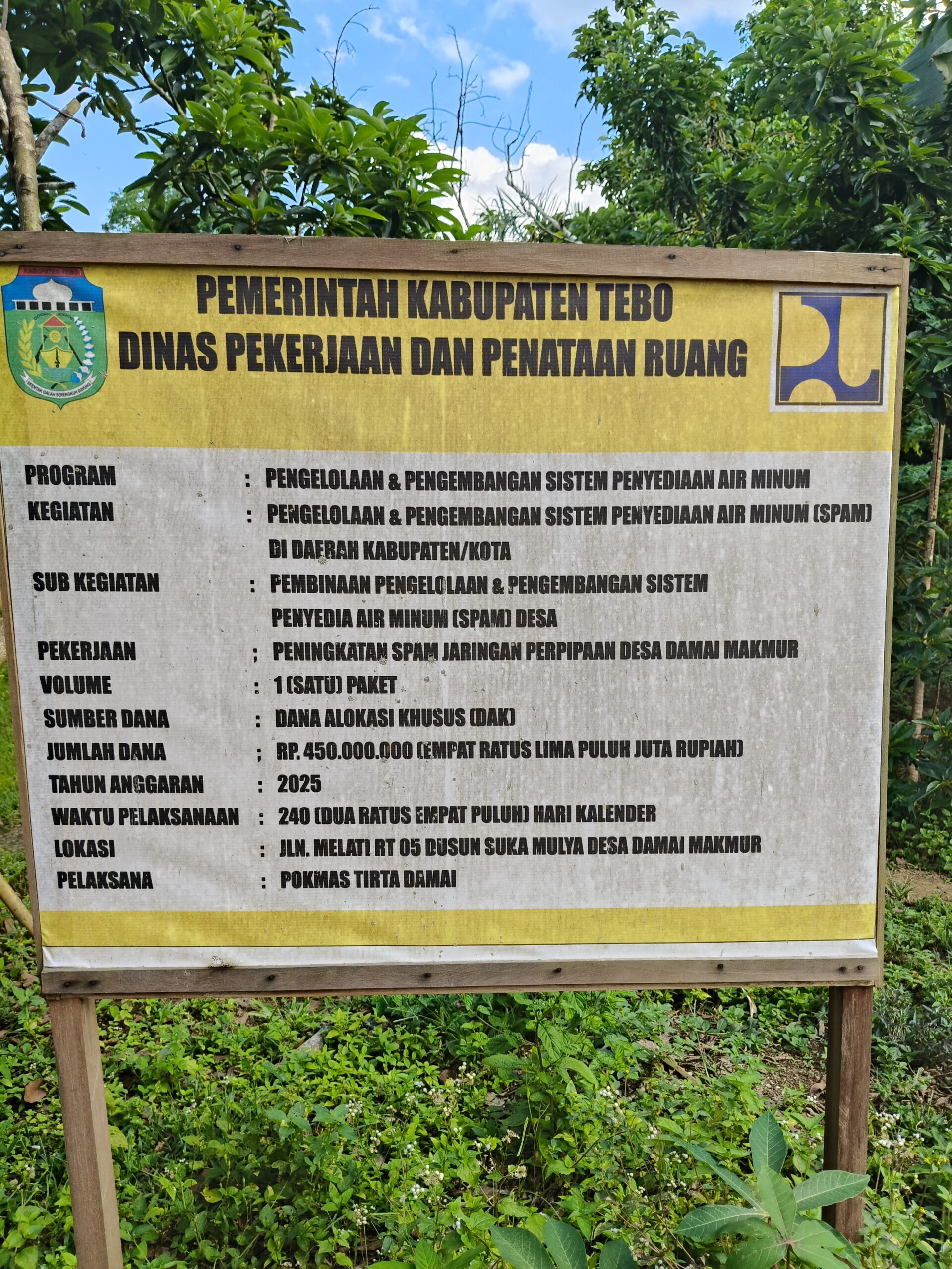 IMG20250918154534-scaled OKNUM BPD DESA DAMAI MAKMUR RIMBO ULU, PENGELOLA PROYEK SWAKELOLA POKMAS TA 2025