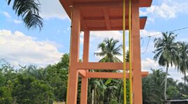 Menara Tower Air Program Pamsimas pokmas TIRTA DAMAI Desa Damai Makmur Kecamatan Rimbo Ulu