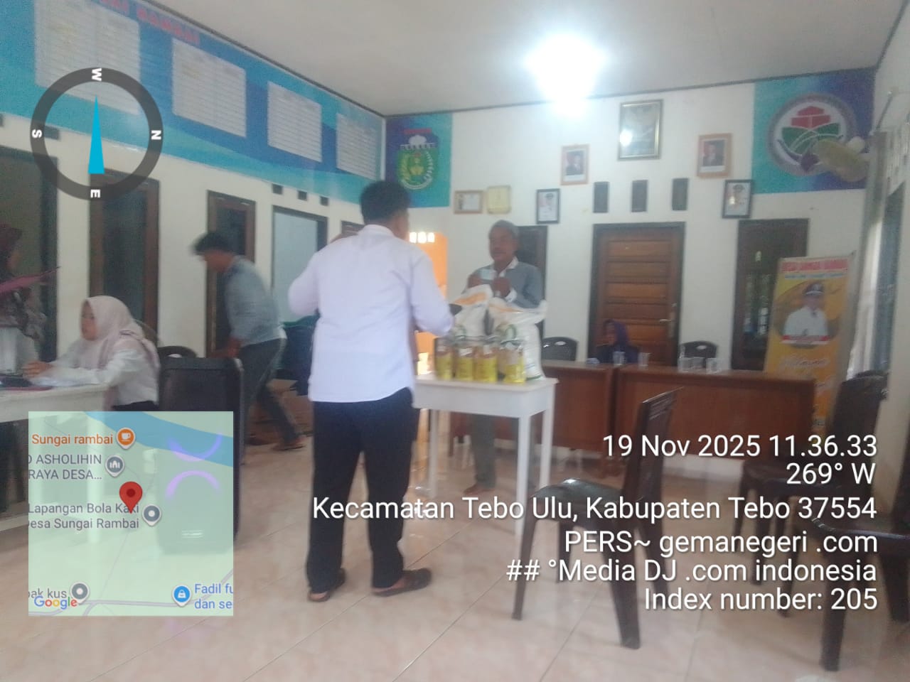 IMG-20251119-WA0054 Penyaluran Bantuan Pangan Nasional (BAPANAS) di Desa Sungai Rambai Kec Tebo Ulu Tebo-Jambi Dituding Tidak Tepat Sasaran