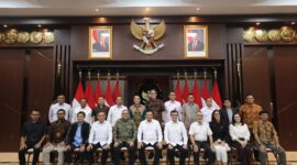 Silaturahmi Bersama Media Nasional di Kantor Kemenko Polkam.