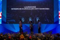 KEPALA BNN SUYUDI ARIO SETO saat meluncurkan Integrasi Kurikulum Anti Narkoba (IKAN) 
