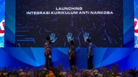 KEPALA BNN SUYUDI ARIO SETO saat meluncurkan Integrasi Kurikulum Anti Narkoba (IKAN) 
