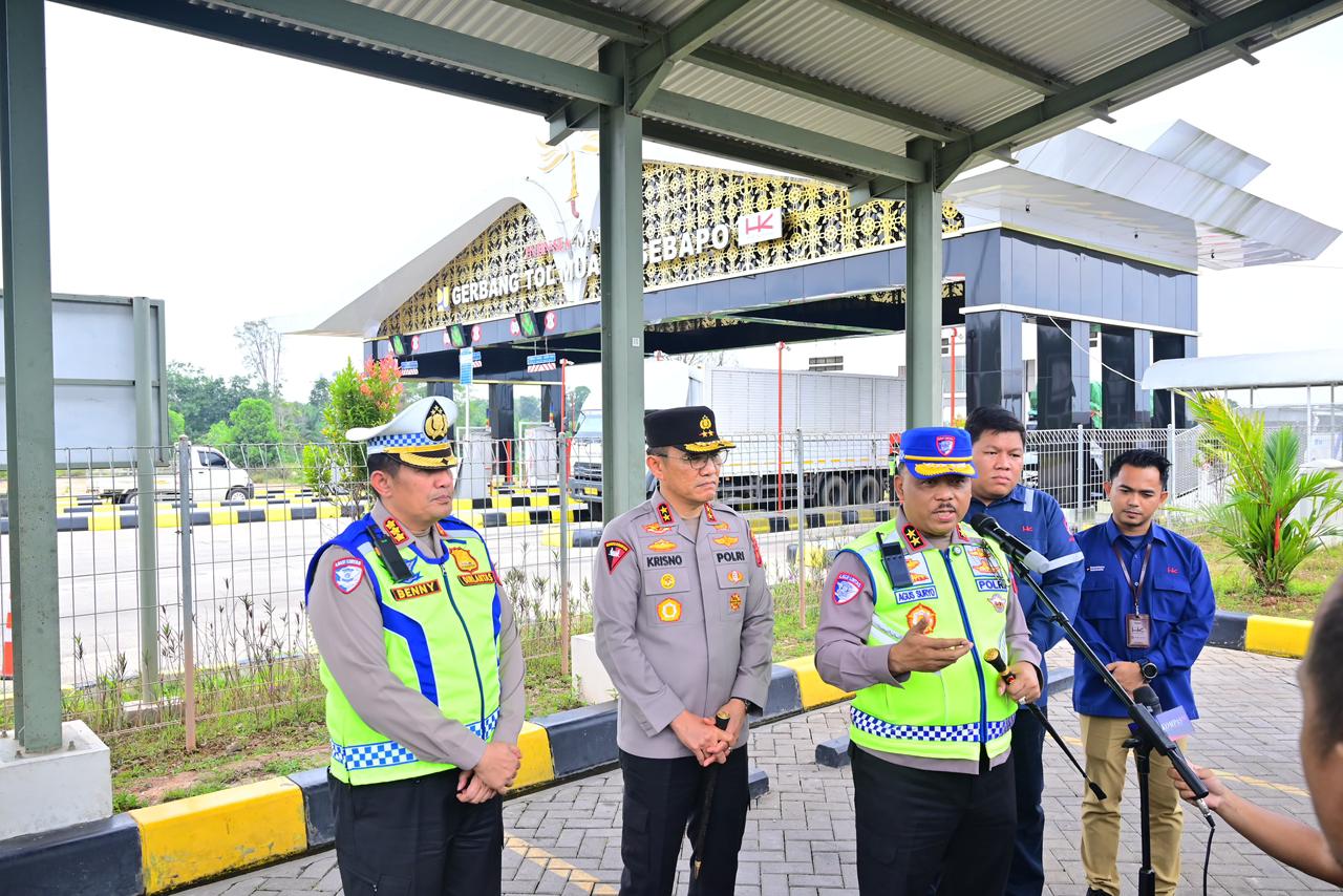 IMG-20260223-WA0064 Pastikan Kesiapan Arus Mudik Lebaran 2026,Kakorlantas Polri Bersama Kapolda Jambi Tinjau Tol Bayung Lencir–Tempino