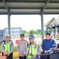 Kakorlantas Polri bersama Kapolda Jambi saat memberi Keterangan Persnya tentang Kesiapan Tol Bayung Lincir - Tembino dalam Arus Mudik Lebaran 2026