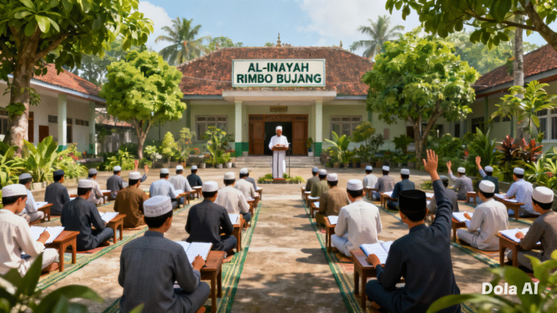ILUSTRASI PENGAJIAN SANTRI DI AL-INAYAH 3 PUTRA