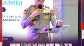 Sambutan Kapolda Jambi, Irjen Pol. Krisno H. Siregar, pada Sidang Wilayah Persekutuan Gereja-Gereja di Indonesia Wilayah (PGIW) Jambi Tahun 2026. (Foto: doc.polda Jambi)