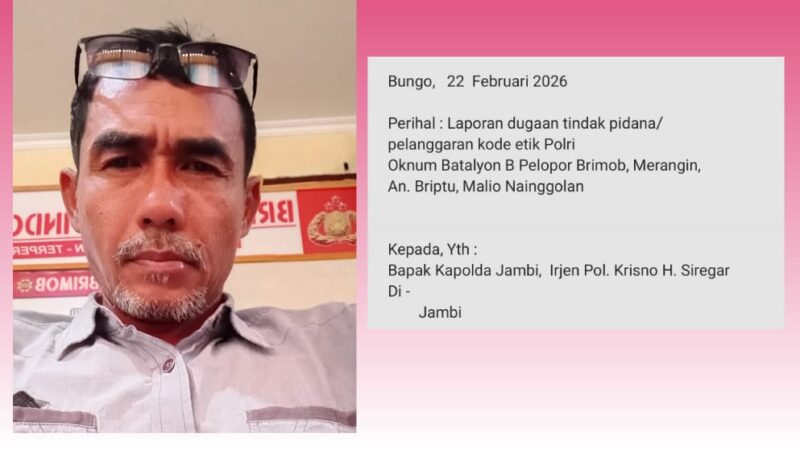 David Asmara sebagai Pelapor Oknum Brimob