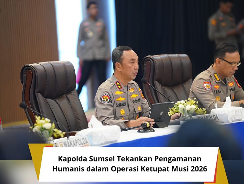 Kapolda Sumatera Selatan Irjen Pol Dr. Sandi Nugroho, S.I.K., S.H., M.Hum. memimpin langsung persiapan pengamanan Ramadan dan arus mudik Idul Fitri 1447 Hijriah 