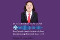 dr.Riana Elizabeth Saat di Konfirmasi Melalui Call - WhatsApp Tentang Mobil Dinas.