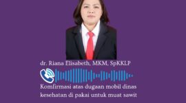 dr.Riana Elizabeth Saat di Konfirmasi Melalui Call - WhatsApp Tentang Mobil Dinas.