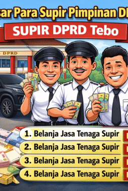 Anggaran Jasa Capai Puluhan Juta, Gaji Supir DPRD TEBO Disorot.