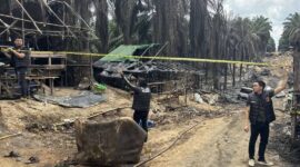 Tim gabungan Ditreskrimsus Polda Sumatera Selatan, Satreskrim Polres Musi Banyuasin Sedang Olah TKP.