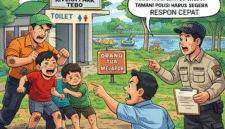ILUSTRASI KORBAN DI PUKULI DI TAMAN RIVERA PARK RIMBO BUJANG