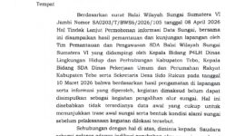 SURAT DLH-HUB TEBO KEPADA PELAPOR.