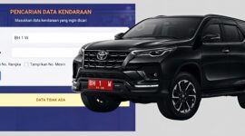 Plat BH 1 W saat dicek melalui layanan resmi Samsat Jambi 