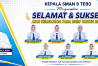 UCAPAN SELAMAT KEPALA SMAN 8 KEPADA  PESERTA DIDIK YANG LULUS SELEKSI NASIONAL BERDASARKAN PRESTASI 