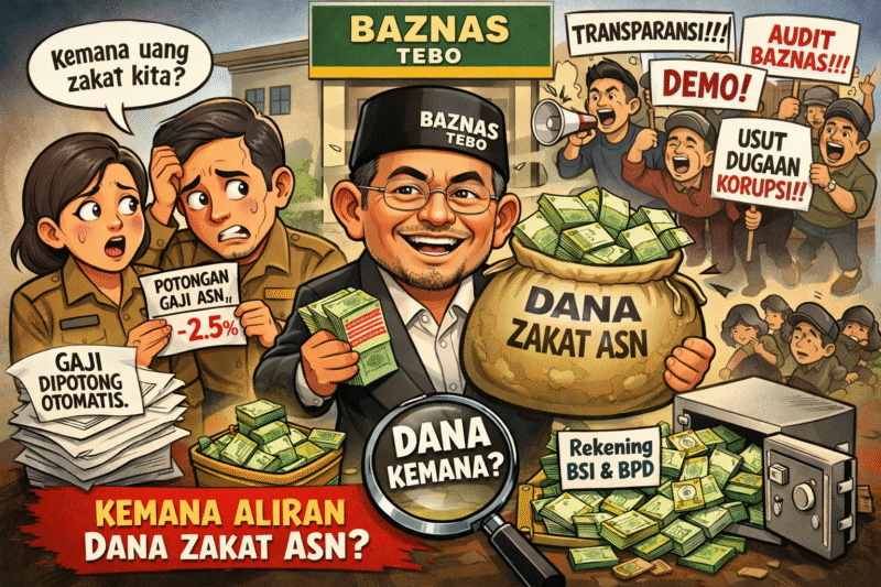 ILUSTRASI PENGELOLAAN DAN TRANSPARANSI DANA ZAKAT KAB.TEBO