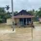 Tampak Rumah Warga Terendam Banjir karena Luapan Air Sungai