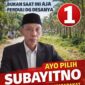 SUBAYITNO, CALON KEPALA DESA SAPTA MULIA NOMOR 1 (SATU).
