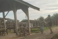 Tangkapan Layar Remaja Puteri Sedang Melakukan Perkelahian.