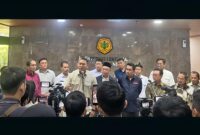Konfrensi Pers Setelah Selesai Rapat Pembahasan Tentang Anjloknya Harga Sawit Di Petani