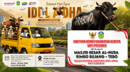 ILUSTRASI PENYERAHAN SAPI BANTUAN PRESIDEN OLEH BUPATI TEBO