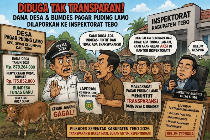 ILUSTRASI PENGELOLAAN DANA DESA DA BUMDES DESA PAGAR PUDING LAMO
