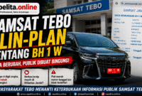 ILUSTRASI TNBK MOBIL DINAS BUPATI TEBO OLEH SAMSAT TEBO