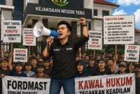 ILUSTRASI RENCANA AKSI DI KEJAKSAAN NEGERI TEBO OLEH  FORDMAST TIM 8 TEBO