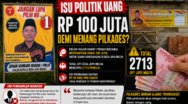 ILUSTRASI DUGAAN MONEY POLITIK CALON KEPALA DESA NOMOR URUT 1 SUKA JAYA,RIMBO BUJANG