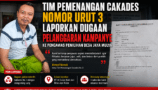Ilustrasi Laporkan Dugaan Pelanggaran Kampanye ke Pengawas Pemilihan Desa Jaya Mulya Oleh Tim Pemenangan Calon nomor 3.