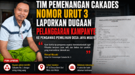 Ilustrasi Laporkan Dugaan Pelanggaran Kampanye ke Pengawas Pemilihan Desa Jaya Mulya Oleh Tim Pemenangan Calon nomor 3.