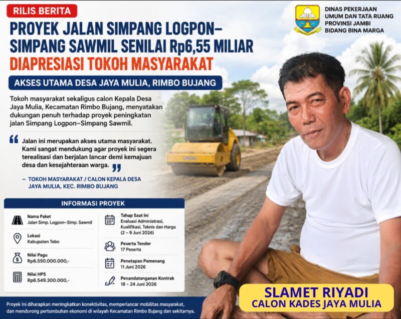 SLAMET RIYADI TOKOH MASYARAKAT SEKALIGUS CALON KEPALA DESA NOMOR 3 DESA JAYA MULIA SAAT DI KOMFIRMASI DI KEDIAMANNYA.