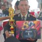 KAPOLSEK RIMBO ULU SAAT MEMENANGKAN TROFI JUARA 1 LOMBA KEBERSIHAN MAKO