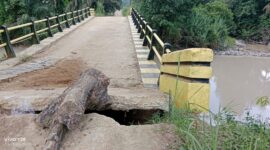 Kondisi Jembatan Di Jalan Sapat Mekar Kencana