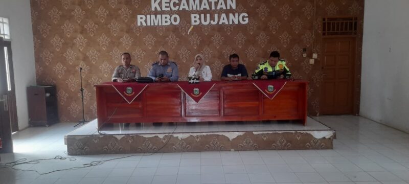 Rapat Konsolidasi E-parkir di Kantor Kecamatan Rimbo Bujang