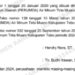 Susunan Pengurus PDAM Tirta Muaro Tebo Berdasarkan Akta.