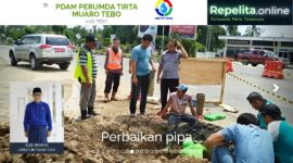 Foto Hasil Screenshot Dari Website PDAM Tirta Muaro dan Dok.Repelita