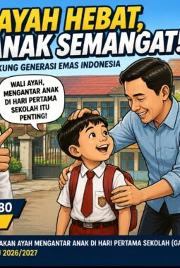 Wabup Tebo Imbau Ayah Antar Anak di Hari Pertama Sekolah, Dukung Gerakan Ayah Teladan Indonesia