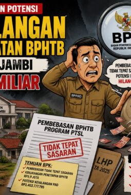 Pemda Muara Jambi Kehilangan Potensi Pendapatan BPHTB Sebesar Rp3,4 Miliar Di Tengah Efisiensi.