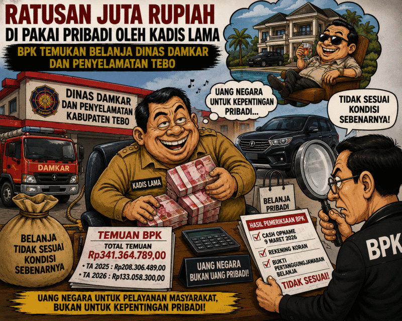 ILUSTRASI PERTANGGUNGJAWABAN EKS-KADIS DAMKAR TEBO