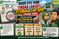 ILUSTRASI PENGEMBALIAN TEMUAN BPK TERHADAP RSUD STS TEBO
