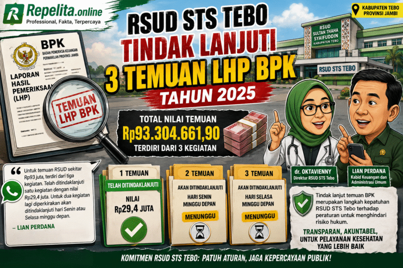 ILUSTRASI PENGEMBALIAN TEMUAN BPK TERHADAP RSUD STS TEBO